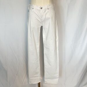 Ag Adriano Goldschmied The Stilt crop Cigarette crop white  size 27